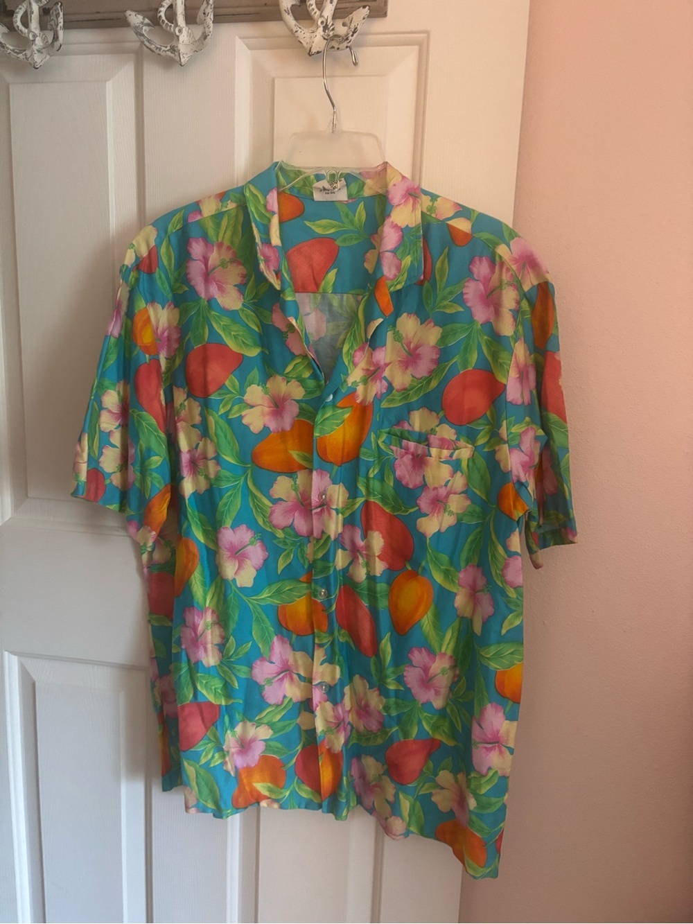 Royal Creations Hawaii Men's Short Sleeve Aloha Button Down Shirt - xl